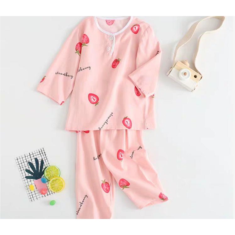 Piyama Anak Perempuan Baju Tidur Anak Perempuan Katun Lembut Nyaman Motif 0 5 Tahun Mb Shopee Indonesia