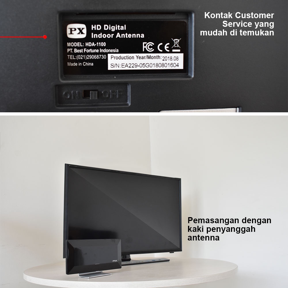 PX HDA-1100 ANTENA Digital TV Indoor Antenna Antene