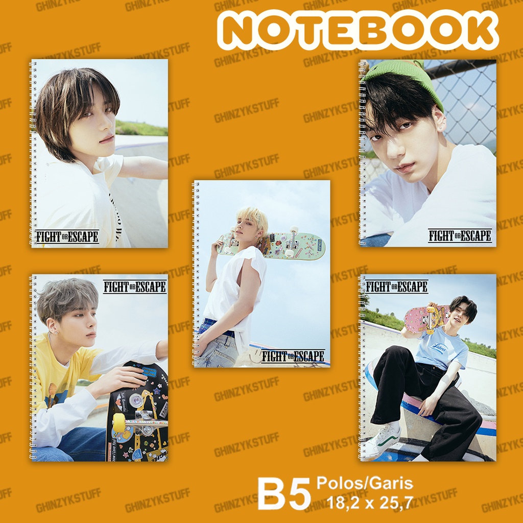

Notebook KPOP TXT The Chaos Chapter- FIGHT OR ESCAPE Seri 4 Ukuran B5 18,2 x 25,7 cm KPOP Merchandise