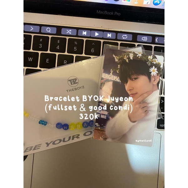 pc photocard juyeon byok bracelet fullset