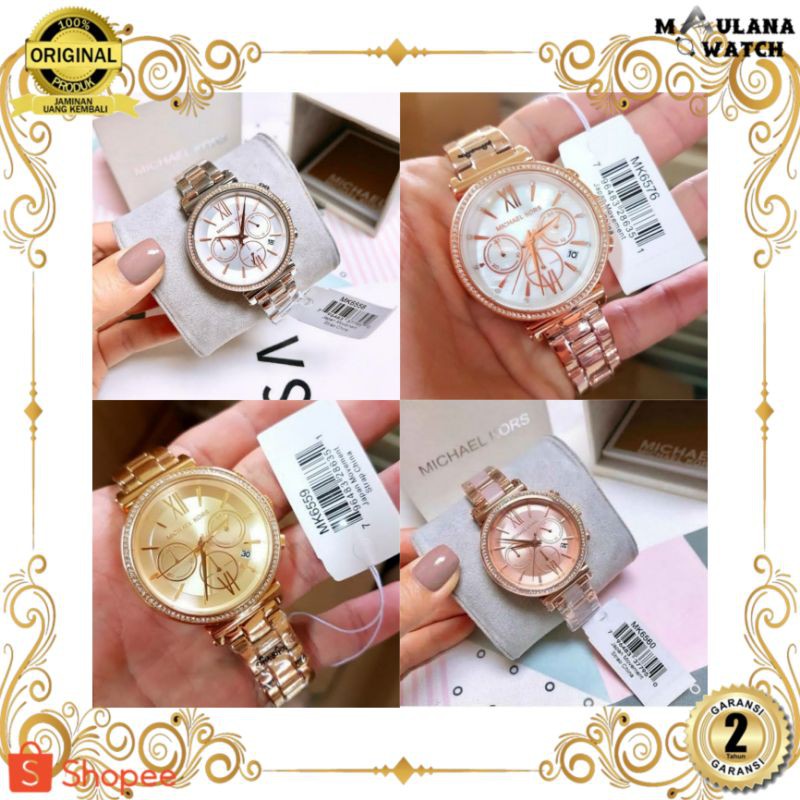 JAM TANGAN PRIA WANITA | RANTAI | KULIT | KARET | MURAH | WANITA MICHAEL KORS MK6558 MK6576 MK6559 M