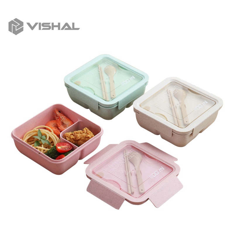 VISHAL Lunch Box 1100ML Bekal Lunch Box Tetap Hangat Kotak Makan BPA FREE VS-59