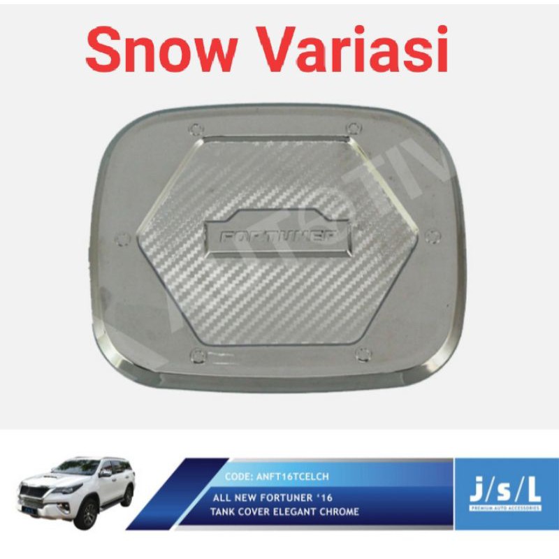 All New Fortuner tutup tangki mobil tank cover elegant chrome JSL