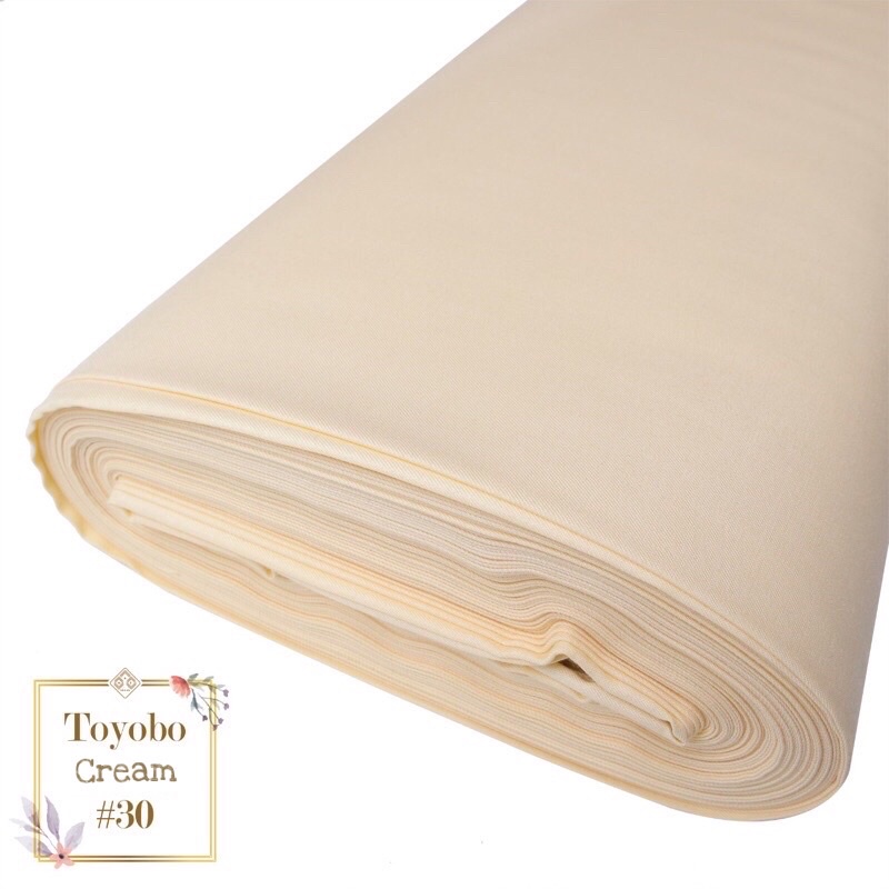 [PROMO!!] KAIN KATUN TOYOBO EXCLUSIVE ROYALMIX PREMIUM ORIGINAL PER-0.5M TERMURAH TOYOBO FODU FD ORI-Cream