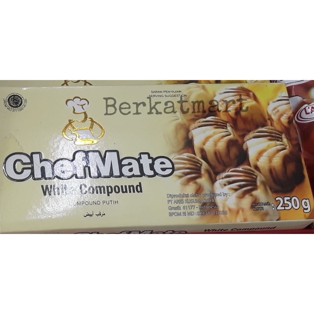 

ChefMate White Chocolate Compound Chef Mate Dcc Coklat Batang 250 gr