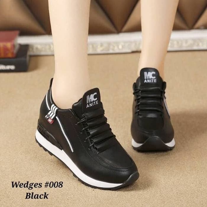 SEPATU MG HITAM WANITA IMPORT KOREA