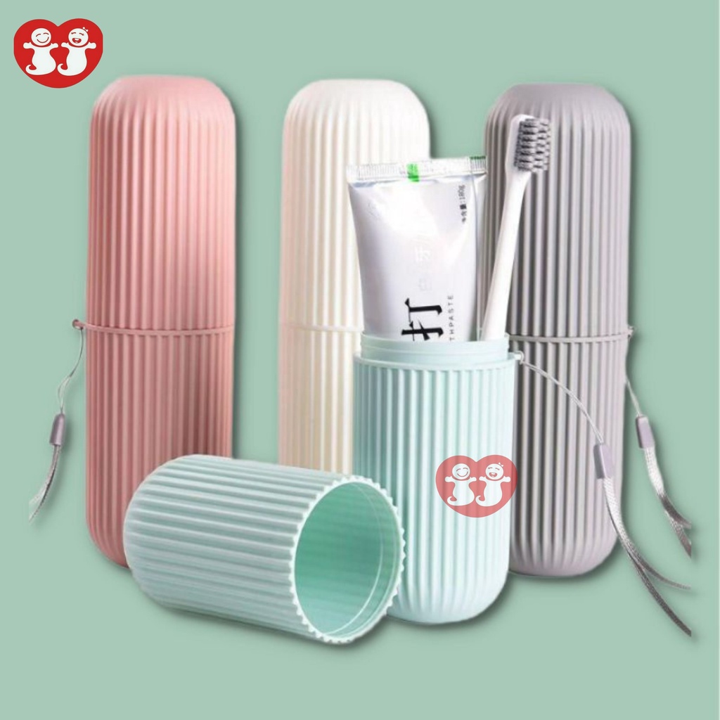 Tempat Sikat Gigi Travel/Kotak Sikat Gigi Odol/Toothbrush Case Pastel/Dispenser Odol Traveling