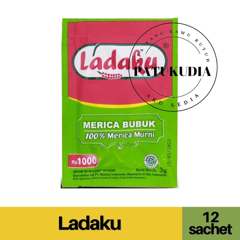 

Ladaku Merica Bubuk Renceng isi 12 | Lada Bubuk Renteng 100% Merica Murni