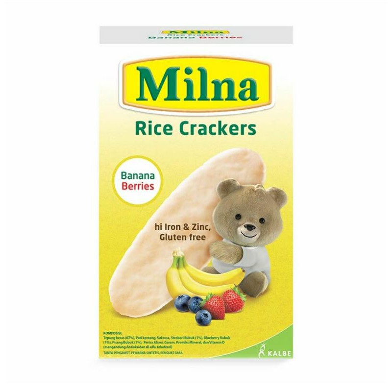 Milna Rice Cracker 8+ Box/ Cemilan bayi - 20gr