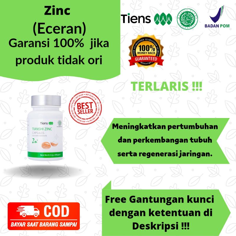 (ECERAN) Tianshi zinc Capsule (Penggemuk Badan Terbaik) | Tiens