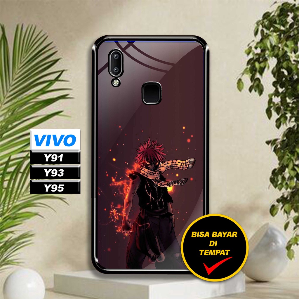 SRC Case Hardcase Vivo Y91 Y93 Y95 motif Anime Black Clover Glossy 2D Terbaru Casing Silikon Softcas