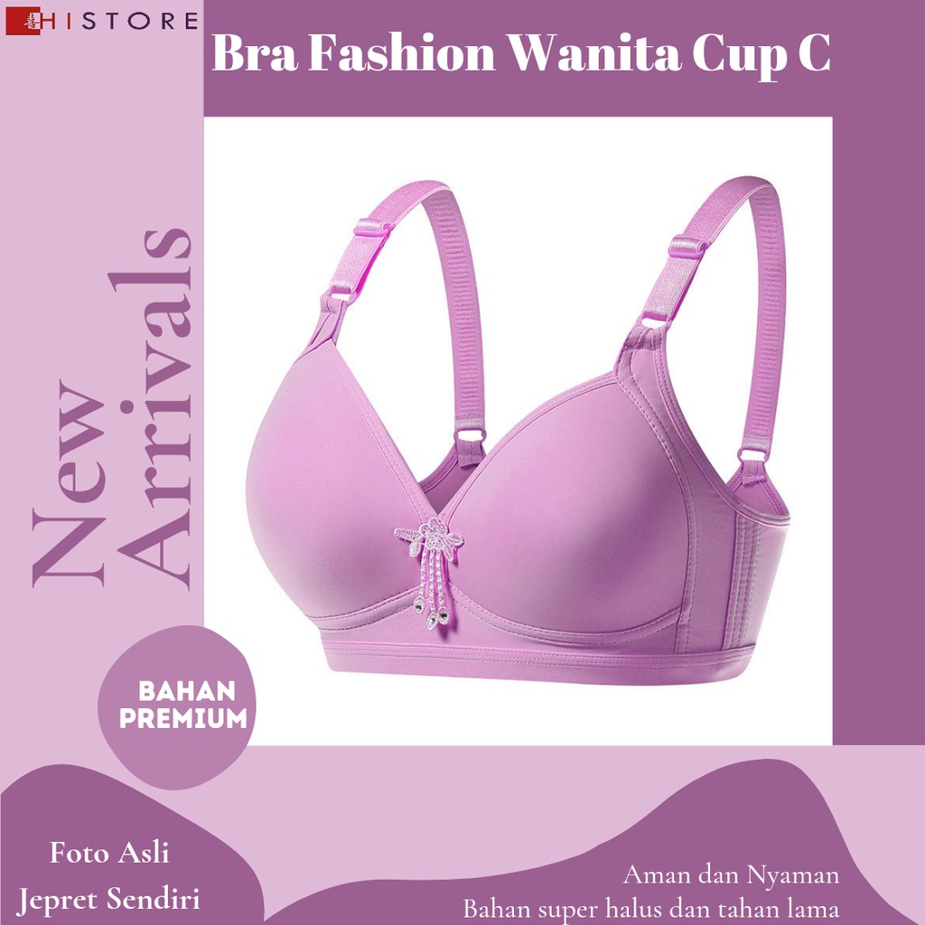 [HI] Bra BH JUMBO CUP C Fashion Wanita Bra wanita Premium Busa Tipis Tanpa Kawat Sangat Nyaman 201