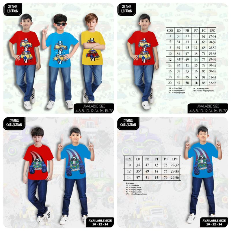 London Kids Baju / Setelan Celana Panjang Jeans Anak 5-10th