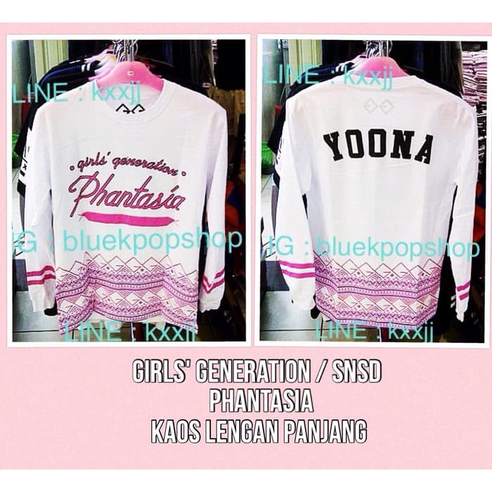 Kaos Tshirt Lengan Panjang Kpop GIRLS' GENERATION /SNSD 'PHANTASIA'