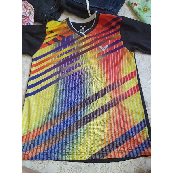 kaos badminton anak dry fit size s