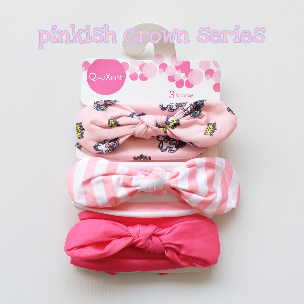 HappyOliver BANDANA MOTIF Baby Headband 3 in 1 Bandana Bando Pita Bayi Anak