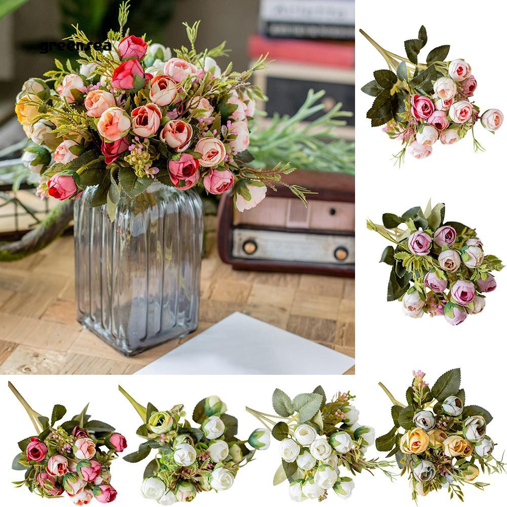 Greensea 1pc Artificial Rose Flower Stage Arch Garden Wedding Home