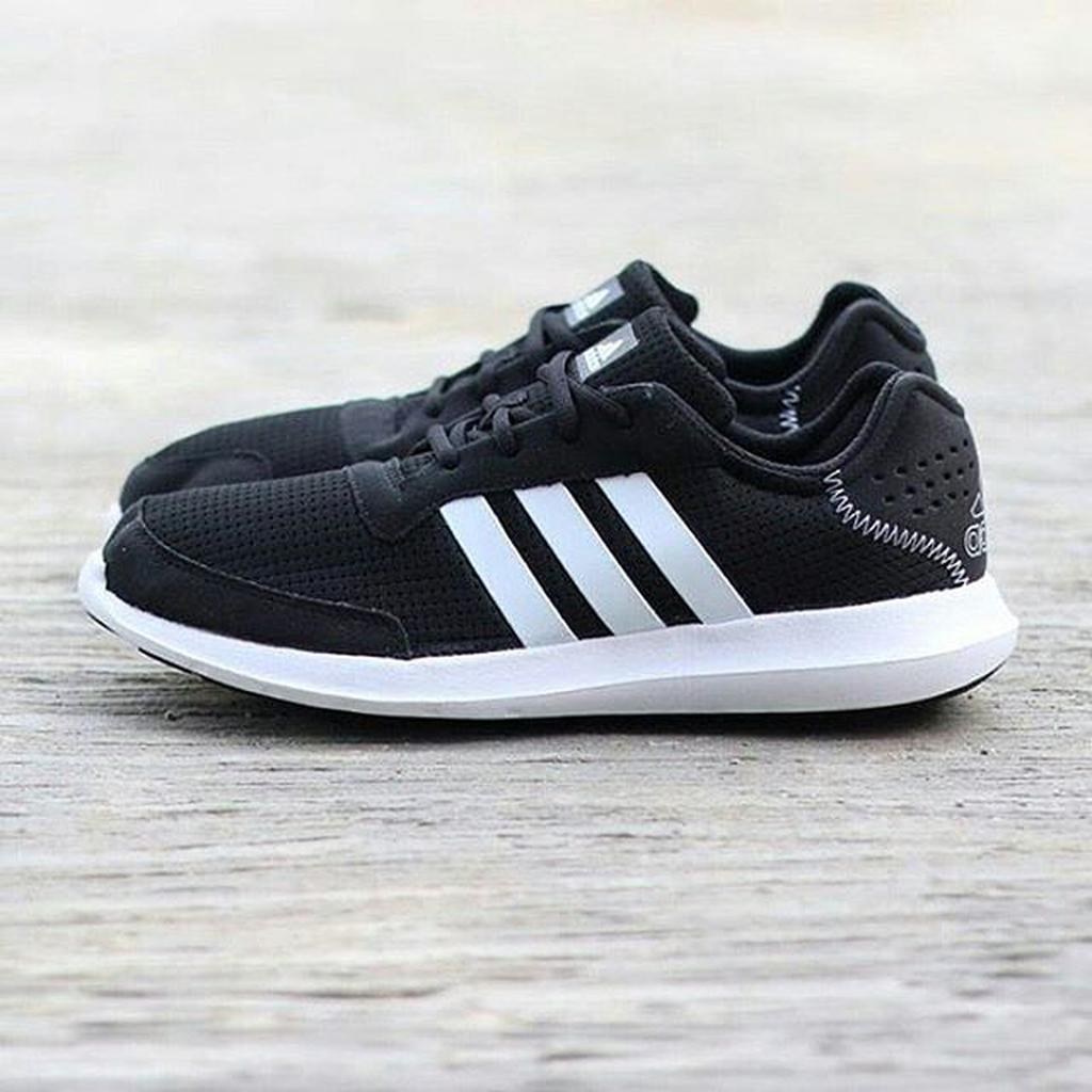 ADIDAS ELEMENT ATHLETIC CLOUDFOAM BLACK/WHITE ORIGINAL MADE IN INDONESIA