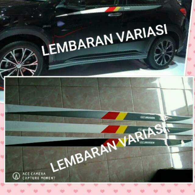 Stiker honda hrv mugen