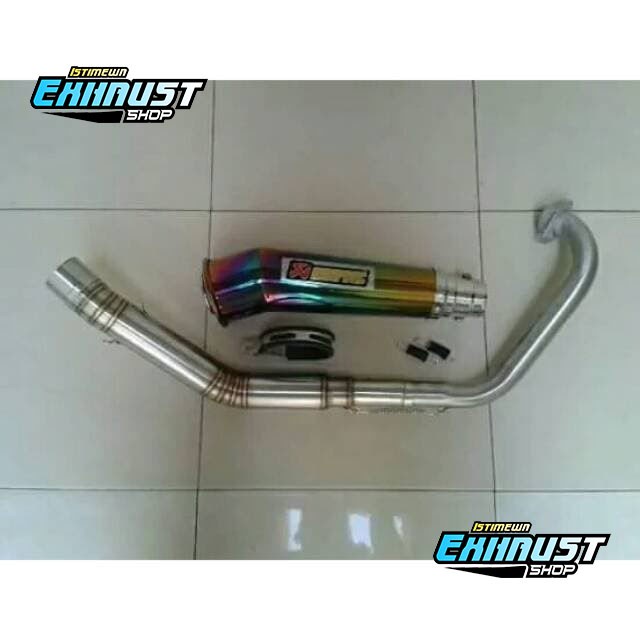 KNALPOT RACING AKRAPOVIC MEGAPONE FOR VIXION GSX CB150R PNP