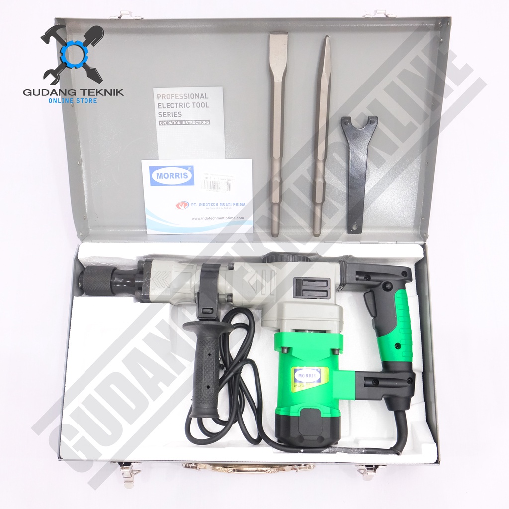 Demolition Hammer MORRIS MDH15MJ / Mesin Bor Bobok Tembok Beton MDH 15 - Demolition MDH-15MJ