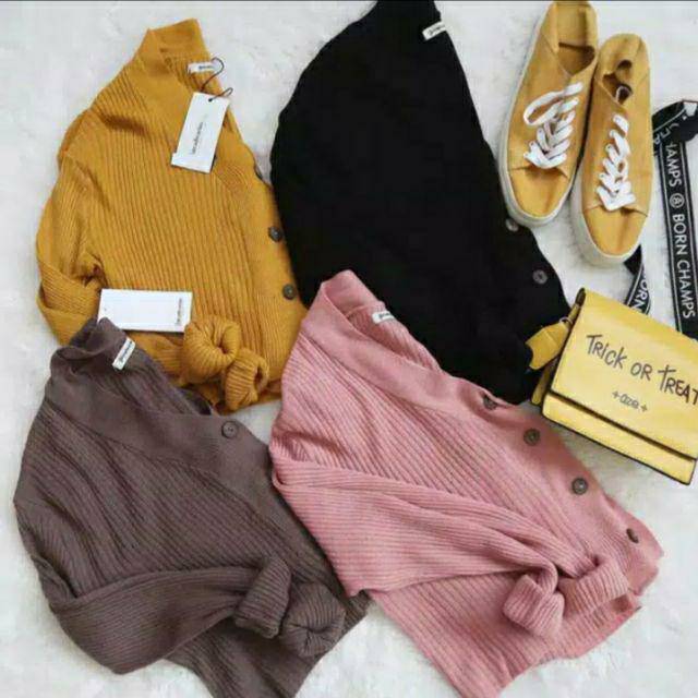 CARDIGAN CROP TOP RAJUT WILLI