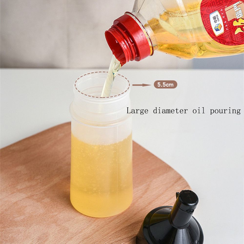 250ml Kitchen Transparent Squeeze Oil Bottles / Plastic Leak-proof Seasoning Squeeze Sauce Bottle