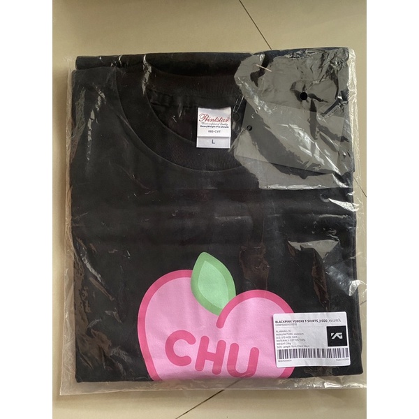 OFFICIAL NEW SEALED T-SHIRT JISOO "CHU" BLACKPINK SPRING EDITION BLACK SIZE L