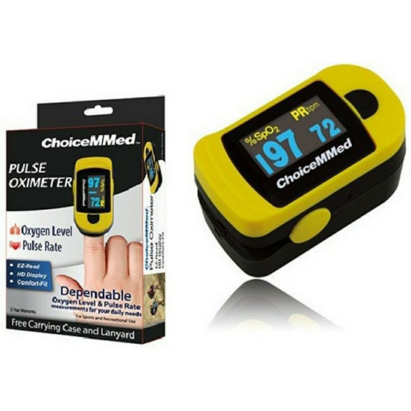 CHOICEMMED FINGER PULSE OXIMETER PENGUKUR SATURASI OKSIGEN GARANSI RESMI