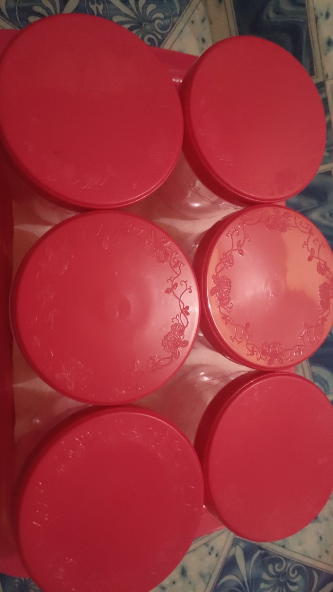 Food Storage Set Of 7 Pcs / Toples Plastik/ Toples Kue/ Toples Kecil