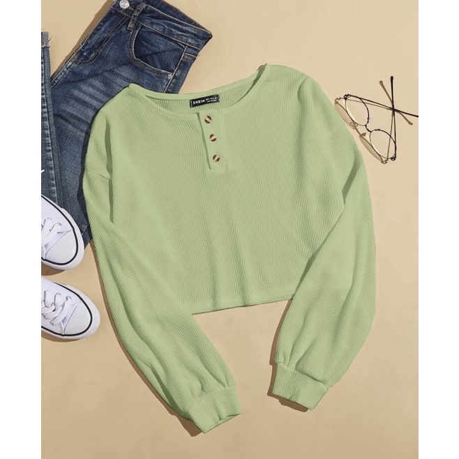 BLOUSE CROP - TOP BLOUSE KOREA - FREESIA TOP BLOUSE