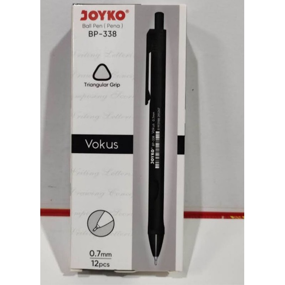 

HAN STATIONERY Bolpoin Joyko Vokus Bp-338 1pk isi 12pc hitam