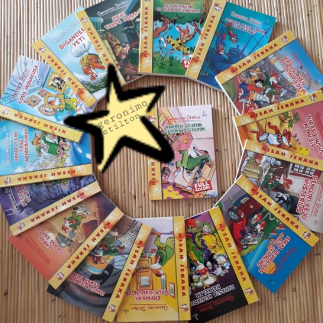Set 16 judul Geronimo Stilton Lengkap (new) Yeti Puri Tulang Aneh Mumi Permainan Keju Pekan Monakusa