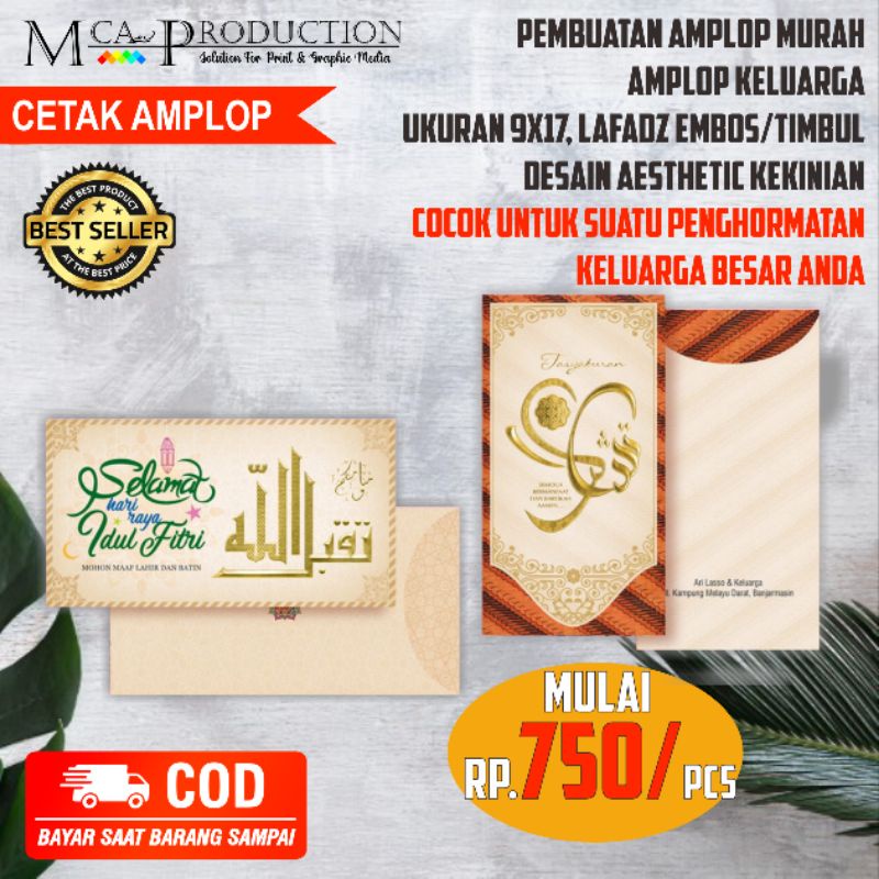 

[COD CEPAT] Cetak Amplop Aesthetic Kekinian Murah Embos Premium Quality