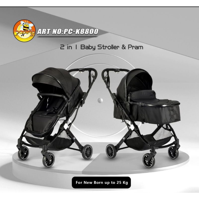 Baby Stroller 2 in 1 Pacific K-8800 K8800 dorongan baby