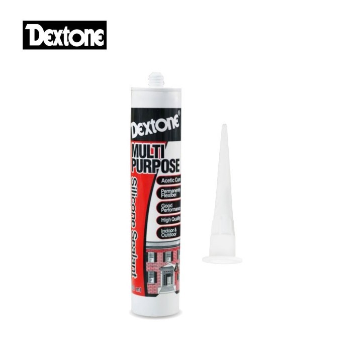 Silicone Sealant Dextone Acetic Asam multi purpose DEXTONE Silicone Sealant Kaca 300ml Acetic