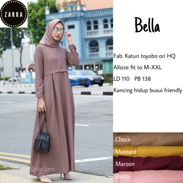 Gamis Toyobo Bella Polos Original