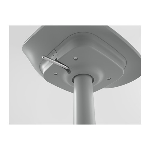 JANINGE Bangku bar, putih / abu 76 cm