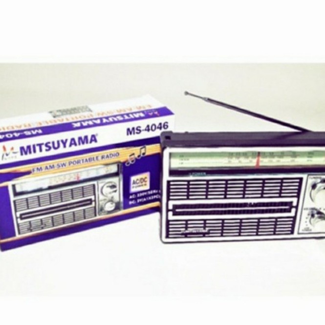 COD Radio Mitsuyama MS - 4046 FM-AM-SW PORTABLE RADIO AC/DC //RADIO JADUL