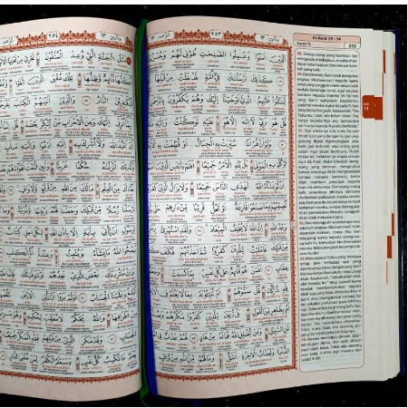 AL-QUR'AN AL-MUBAYYIN TERJEMAH LATIN PERKATA UKURAN A5 HARD COVER