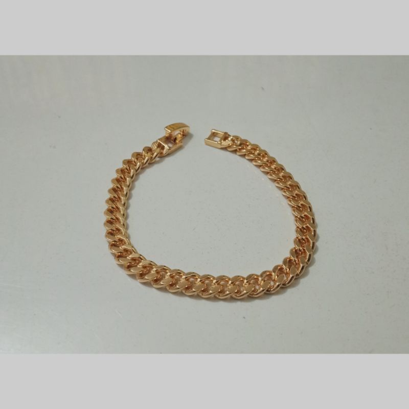 RK008 Gelang tangan xuping wanita model rantai lapis emas