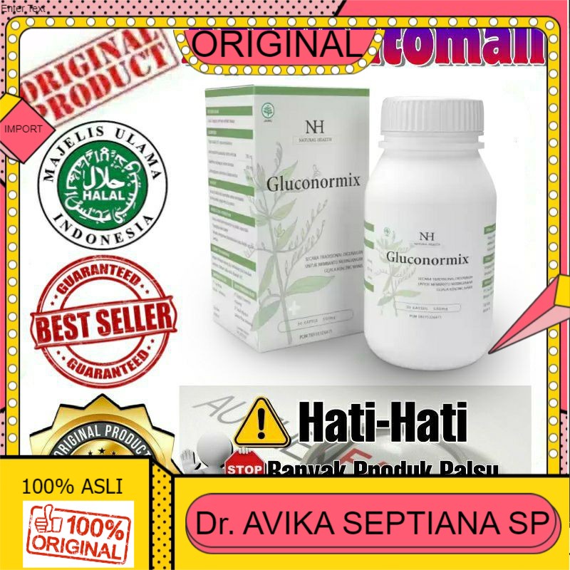 

100% ASLI GLUCONORMIX GLU CONORMIX OBAT KENCING MANIS/ OBAT DIABETES 100% MANJUR TERBUKTI KHASIATNYA