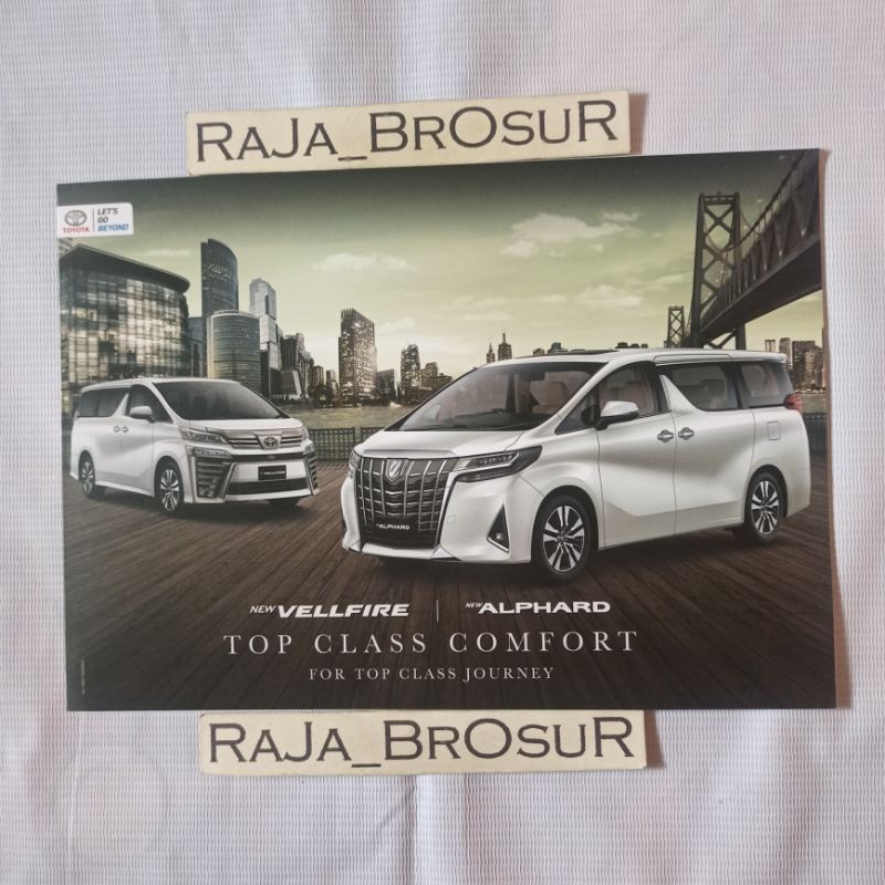 Poster brosur leaflet Toyota New Alphard Toyota New Vellfire 2021