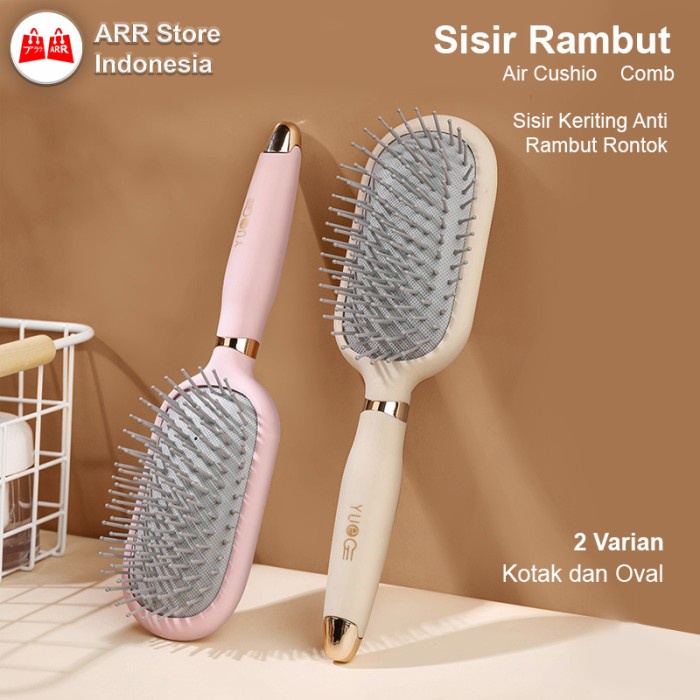 Sisir Rambut Cushion Pijat Kepala Anti kusut Hair Brush Comb