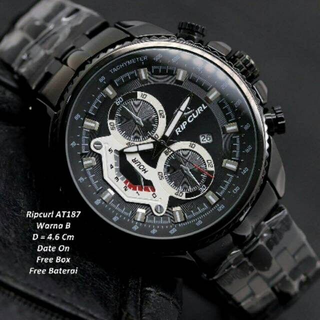 JAM TANGAN PRIA/COWOK RIPCURL KW SUPER RANTAI TERBARU ANTI AIR ELEGANT HARGA BERSAHABAT...