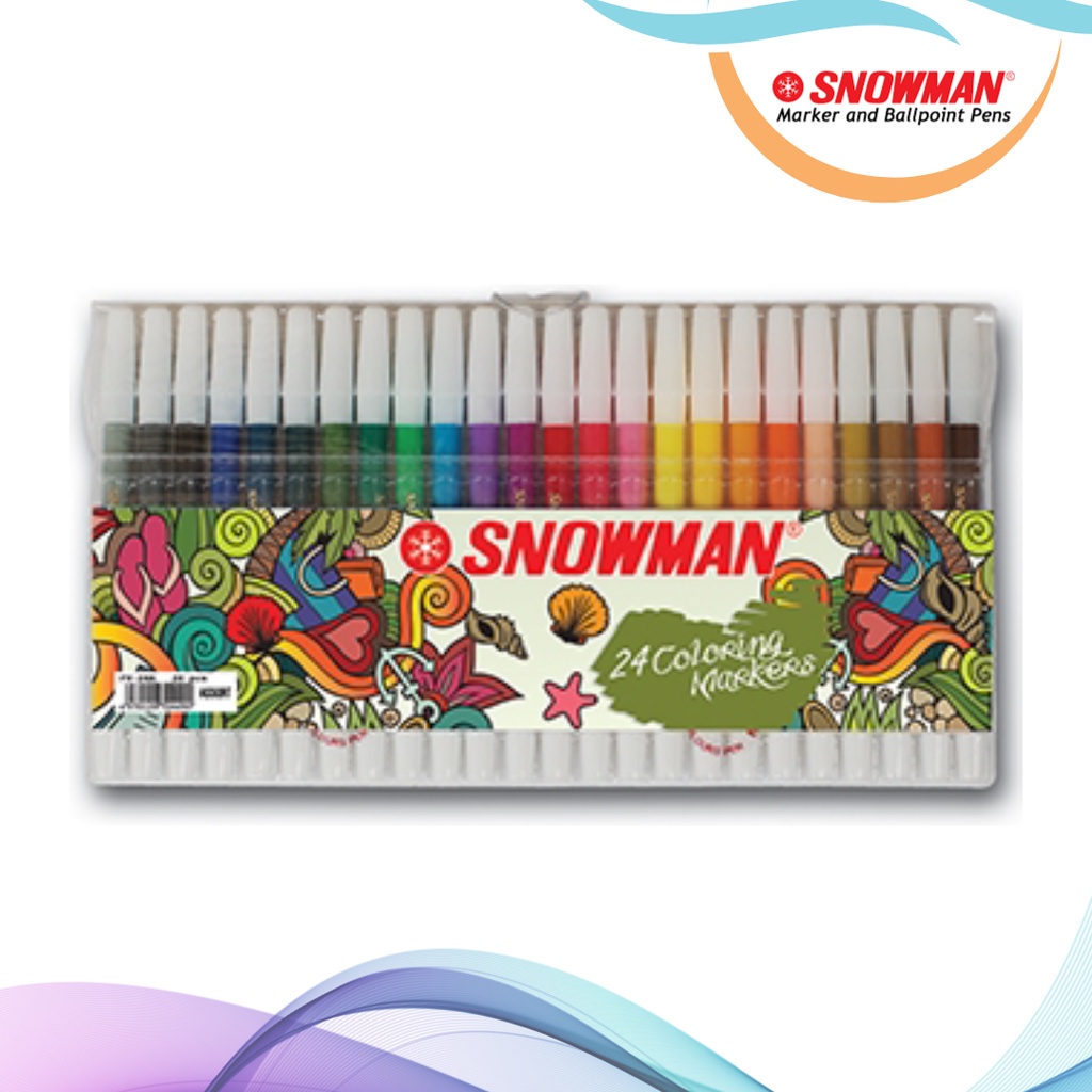 

PENCIL MARKER / SPIDOL KECIL SNOWMAN 24 WARNA PW-24