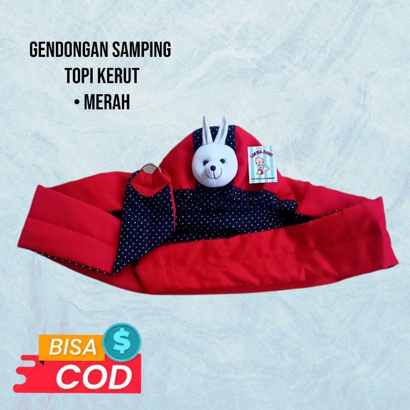 gendongan bayi topi kerut lucu