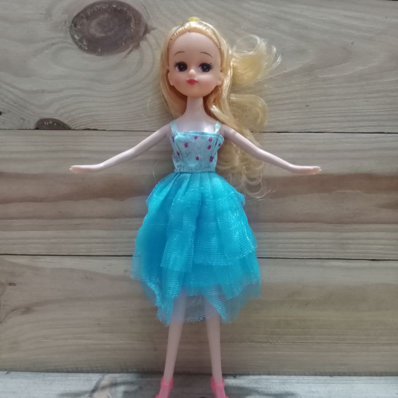 boneka barbie yuna anak dancer balet baju korea big eye doll