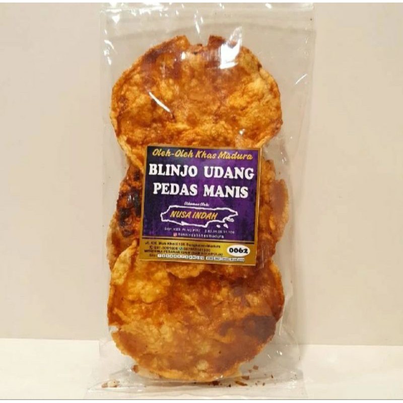 

Belinjo Udang Pedas Manis 100gr