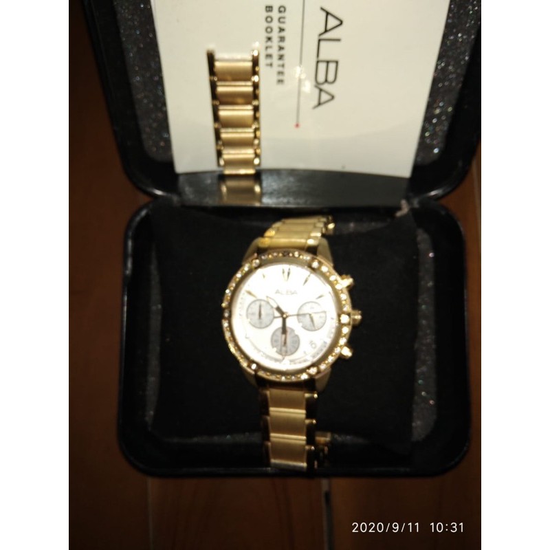 jam tangan - jam tangan wanita - jam tangan rantai - jam tangan gold - alba original